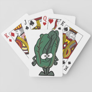Spinats-Gesichts-Spielkarten Spielkarten