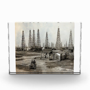 Spindletop Oil field - Texas 1902 Fotoblock