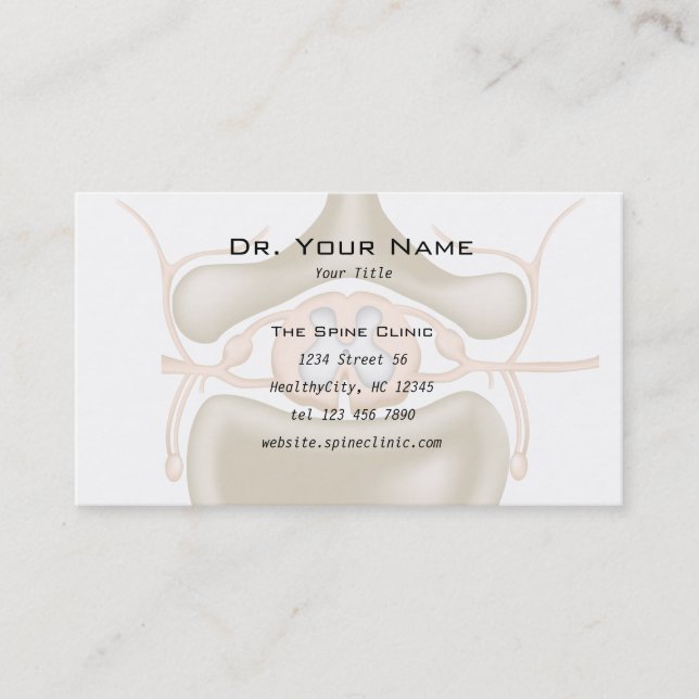 Spine Doctor Business Card Visitenkarte (Vorderseite)
