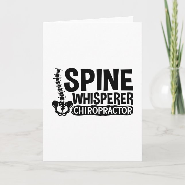 Spine Whisperer Chiropractic Chiropractor Chiro Karte (Vorderseite)