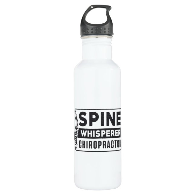 Spine Whisperer Chiropractor Therapy Chiropractic Edelstahlflasche (Vorderseite)
