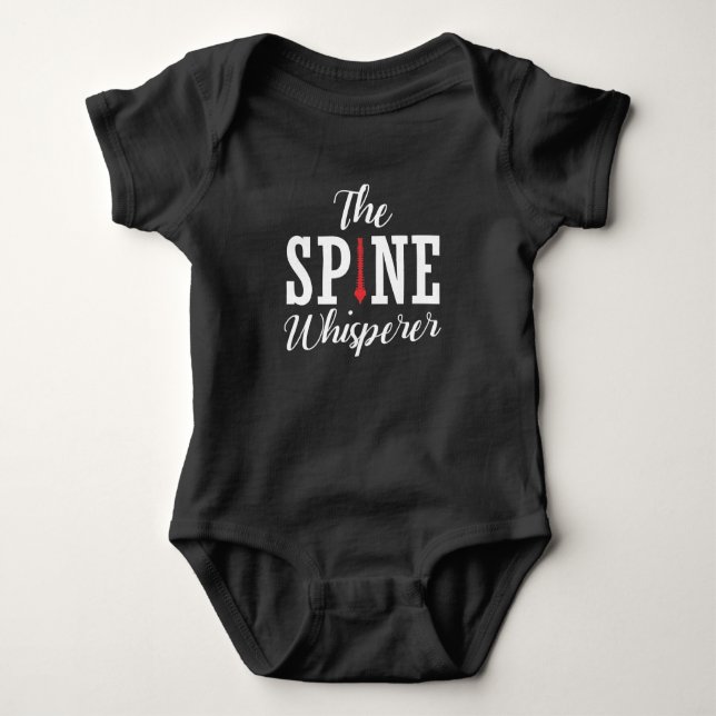 Spine Whisperer Chiropraktor Funny Orthopädie Baby Strampler (Vorderseite)