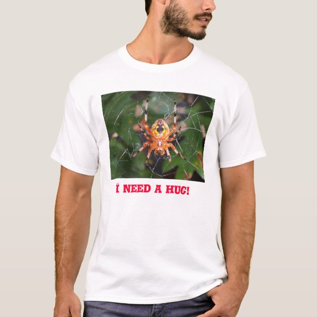 Spinne 2365 - Ich benötige eine Umarmung! T-Shirt (Vorderseite)