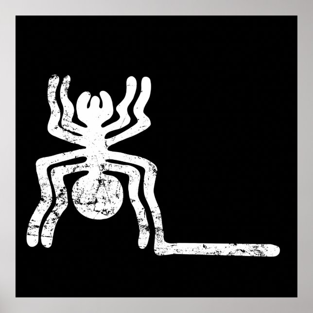 Spinne antikes idol Geoglyph Symbol Petroglyph-Nam Poster (Vorne)