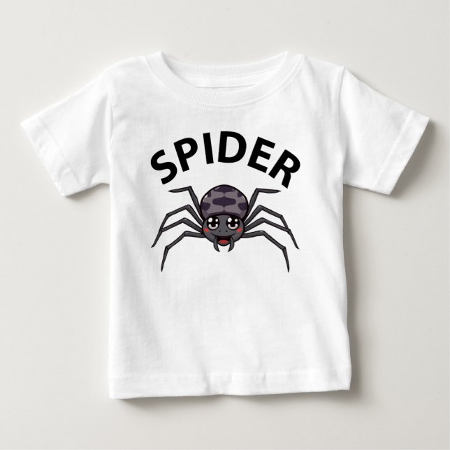 Spinne Baby T-shirt (Vorderseite)