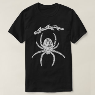Spinne, die sich aus dem Zweig herrührt T-Shirt
