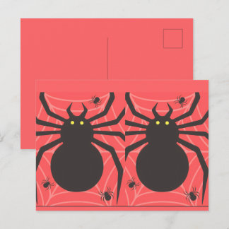 Spinne Energie Postkarte 🕷️ | Gruselige Ästhetik,