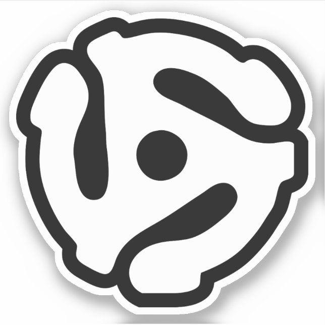 Spinne für den Vinyl-Adapter mit 7 Zoll, 45 U/min Aufkleber (Vorderseite)