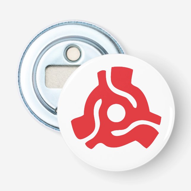 Spinne für den Vinyl-Adapter mit 7 Zoll, 45 U/min Flaschenöffner (Vorderseite)