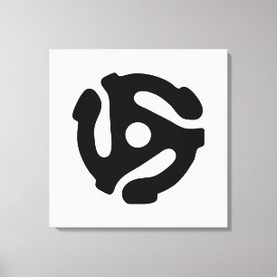 Spinne für den Vinyl-Adapter mit 7 Zoll, 45 U/min Leinwanddruck