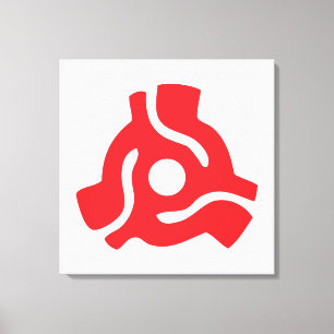 Spinne für den Vinyl-Adapter mit 7 Zoll, 45 U/min Leinwanddruck