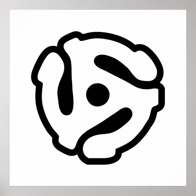 Spinne für den Vinyl-Adapter mit 7 Zoll, 45 U/min Poster (Vorne)