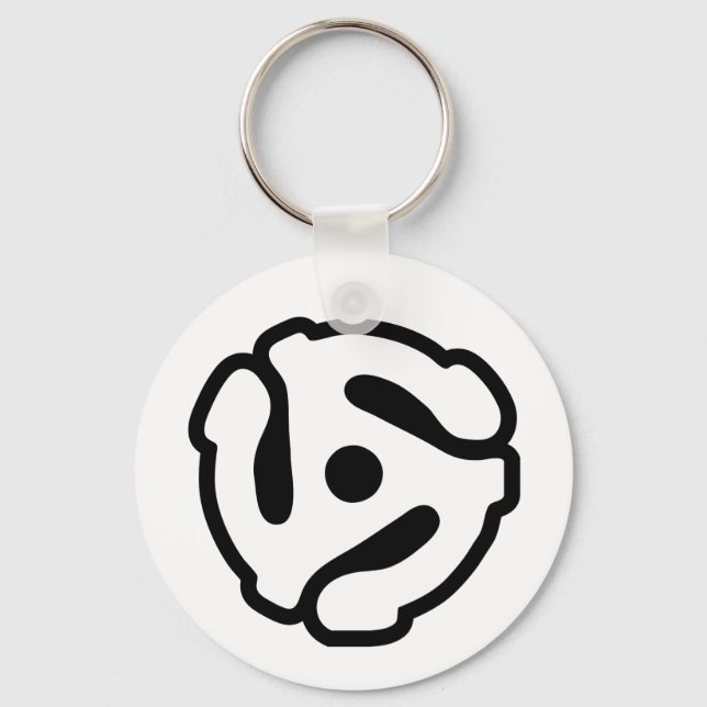 Spinne für den Vinyl-Adapter mit 7 Zoll, 45 U/min Schlüsselanhänger (Vorderseite)