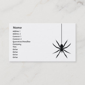 Spinne - Geschäft Visitenkarte