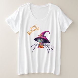 Spinne/Halloween/Fall/Kürbis Große Größe T-Shirt