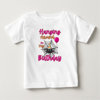 Spinne herum zum Geburtstag Halloween T-Shirt