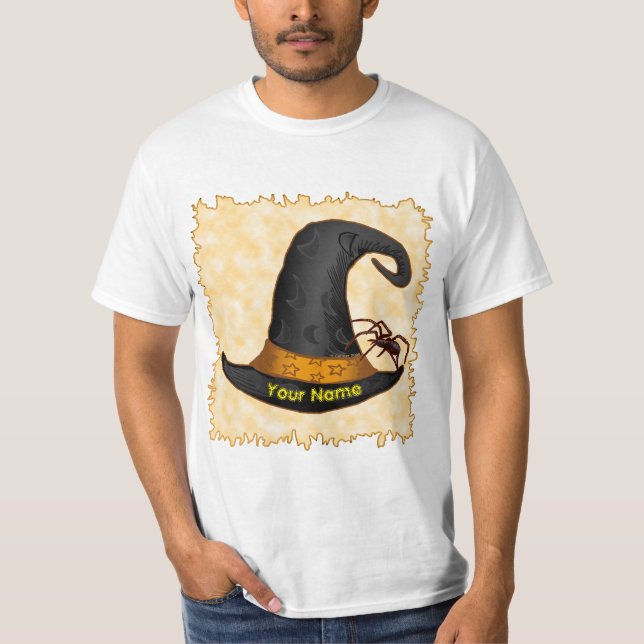 Spinne Hexe T-Shirt (Vorderseite)