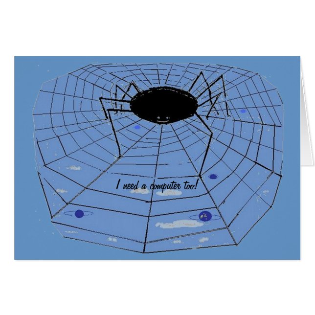 Spinne mit einem WWW (Vorderseite (Horizontal))