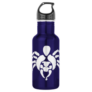 Spinne mit Gift auf Knall Edelstahlflasche