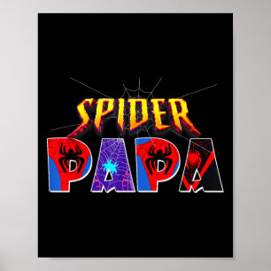 Spinne Papa Shirt Geburtstag Vatertag Halloween C Poster