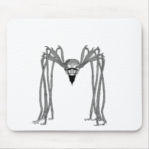 Spinne . schwarz-weiß mousepad