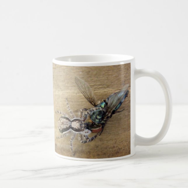 Spinne und Fliege Tasse (Rechts)