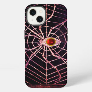 SPINNE UND NETZ Roter Rubin Schwarz iPhone Hülle