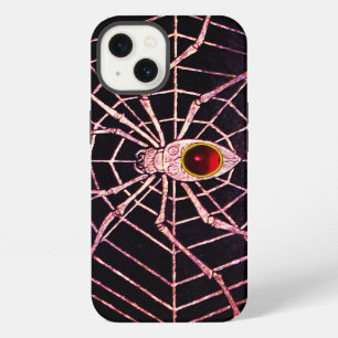 SPINNE UND NETZ Roter Rubin Schwarz iPhone Hülle