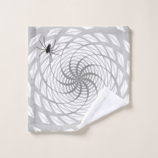 Spinne und Netz Waschlappen