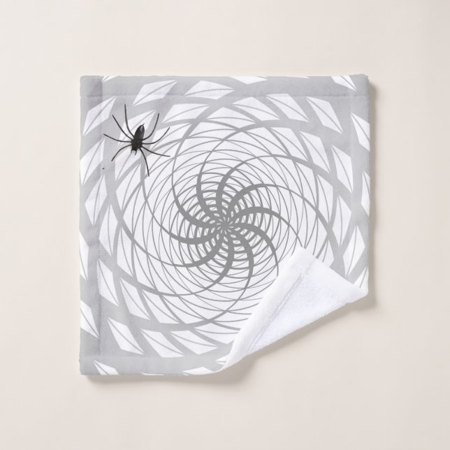 Spinne und Netz Waschlappen (Waschlappen)