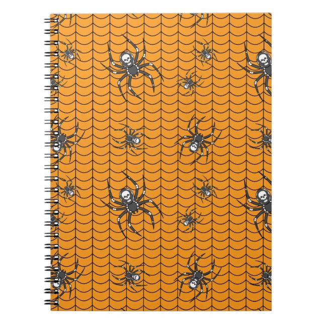 Spinnen auf Parade-Notebook Notizblock (Vorderseite)