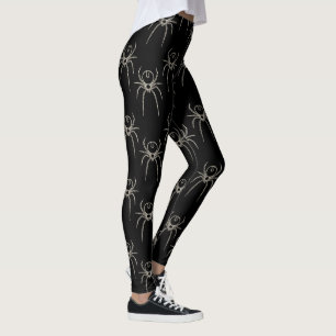 Spinnen - Battschwarz und Knochen weiß Leggings