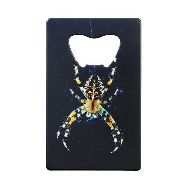 Spinnen des europäischen Gartens Geldbeutel Flaschenöffner (Vorderseite)