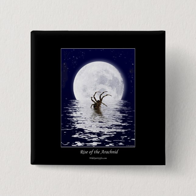 Spinnen Design Geschenke Button (Vorderseite)