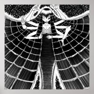 Spinnen Eigentümergeschenk   Niedlich Spider Graf Poster