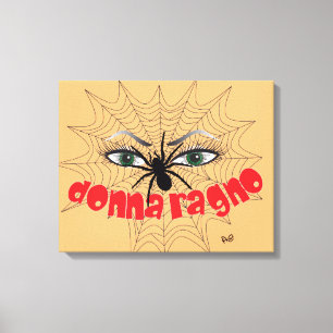 Spinnen Frau Druck auf Keilleinwand Leinwanddruck