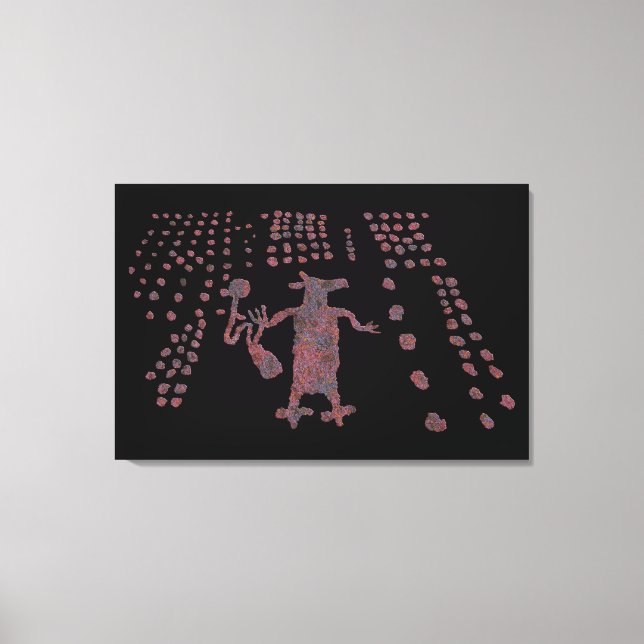 Spinnen-Frau und Kojote Leinwanddruck (Vorderseite)