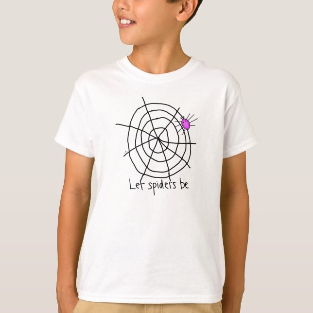 "Spinnen Gelassen sein" T-Shirt (Vorderseite)