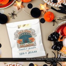 Spinnen Gruseliger Vintage-Stil Halloween-Süßigkei