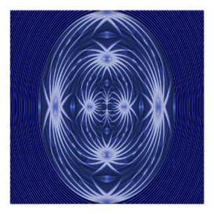 Spinnen in einem Whirlpool.. Poster