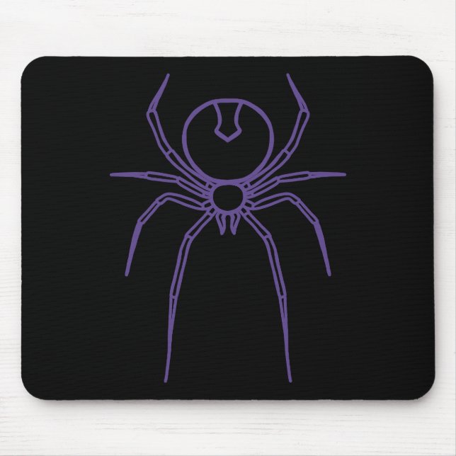 Spinnen in Lila und schwarz Mousepad (Vorne)