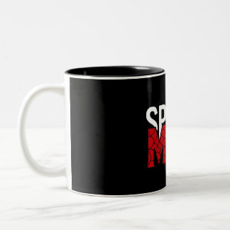 Spinnen-Mama-Tasse – Superheldin-Mama-Geschenk, Lu Zweifarbige Tasse