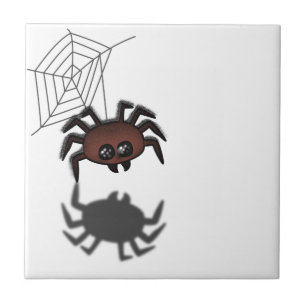 Spinnen mich Halloween Fliese
