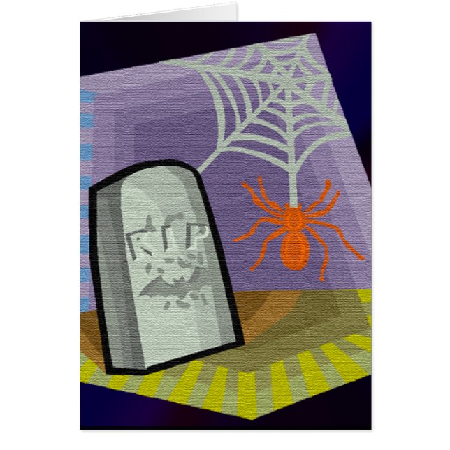 Spinnen mit Web & RIP Marker (Vorne)