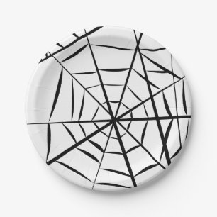 Spinnen-Netz Pappteller