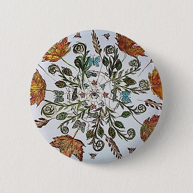 Spinnen-Netz - Spinne - Ameisen und Bienen Button (Vorderseite)