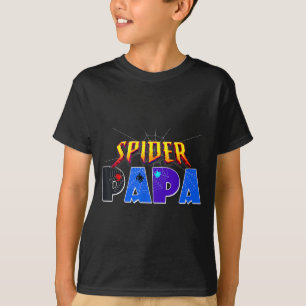 Spinnen-Papa-Design Vatertag passend zur Familie T-Shirt