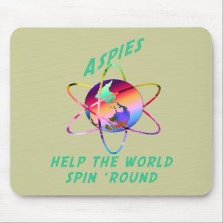 Spinnen Sie die Welt Mousepad