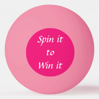 Spinnen Sie es zu gewinnen Tischtennisball