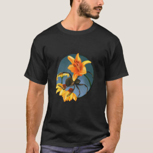 Spinnen und Blume bläst Arachniden Web-Seideninsec T-Shirt